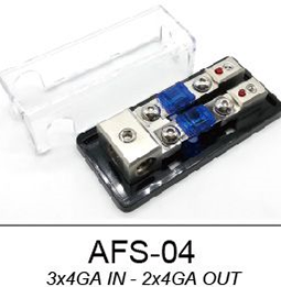 4-Way Low-Profile Dustproof Multi-circuit Mini ANL Fuse Holder