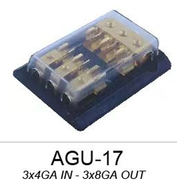 Heavy-Duty Multi-Channel AGU Fuse Holder for Car
